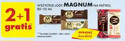 Biedronka WSZYSTKIE LODY MAGNUM NA PATYKU, 85-110 ML oferta
