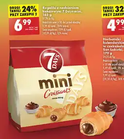 Biedronka Rogaliki z nadzieniem kakaowym 7 Days mini, 185 g oferta