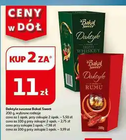 Auchan Daktyle suszone o smaku rumu Bakal sweet oferta