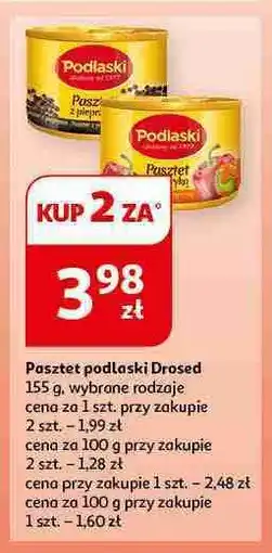 Auchan Pasztet drobiowy z papryką Drosed podlaski oferta