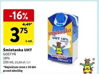 Intermarche Śmietanka uht 18% Gostyń oferta