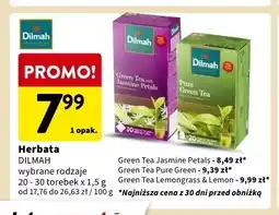 Intermarche Herbata lemongrass & lemon Dilmah green tea oferta