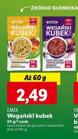 Lidl Kasza kuskus z suszonymi warzywami Emix oferta