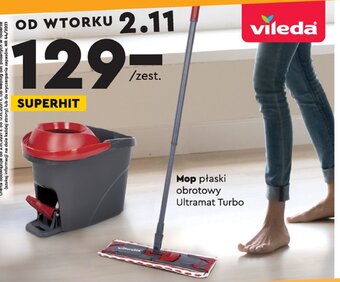 Biedronka Mop płaski obrotowy Ultramat Turbo oferta