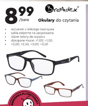 Biedronka Okulary do czytania oferta