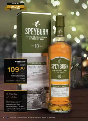 Carrefour Whisky szkocka Speyburn 10Y.O. 0,7l oferta