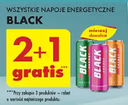 Biedronka WSZYSTKIE NAPOJE ENERGETYCZNE BLACK oferta