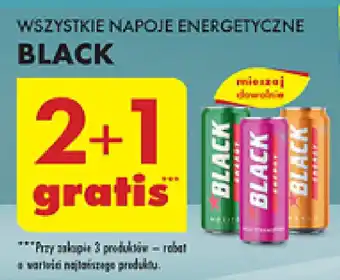 Biedronka WSZYSTKIE NAPOJE ENERGETYCZNE BLACK oferta