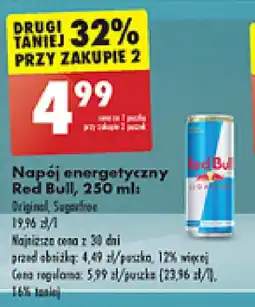 Biedronka Napój energetyczny Red Bull 250 ml oferta