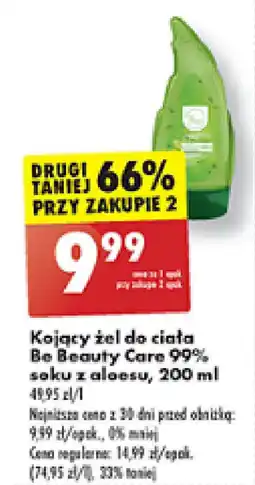 Biedronka Kojący żel do ciała Be Veauty Care 99% soku z aloesu 200ml oferta