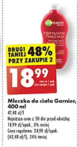 Biedronka Mleczko do ciała Garnier 400 ml oferta