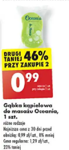 Biedronka Gąbka kąpielowa do masażu Oceania 1szt. oferta