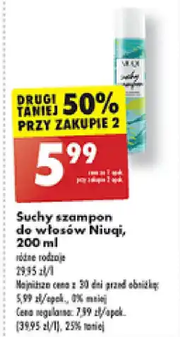 Biedronka Suchy szampon do włosów Niuqi 200 ml oferta