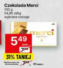 Delikatesy Centrum Czekolada Merci 100 g oferta