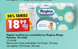 Biedronka Papier toaletowy rumiankowy Regina Mega Paczka 16 rolek oferta