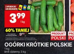 Delikatesy Centrum OGÓRKI KRÓTKIE POLSKIE 1 kg oferta