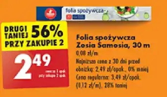 Biedronka Folia spożywcza Zosia Samosia 30m oferta