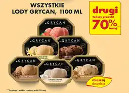 Biedronka WSZYSTKIE LODY GRYCAN 1100 ML oferta