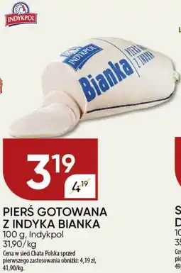 Chata Polska PIERŚ GOTOWANA Z INDYKA BIANKA Indykpol 100 g oferta