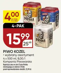 Chata Polska PIWO KOZEL 4 x 500 ml oferta