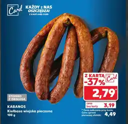 Kaufland Kiełbasa wiejska Kabanos oferta