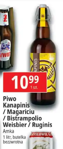 Piwo Kanapinis / Magariciu / Bistrampolio Weisbier / Ruginis 1 l