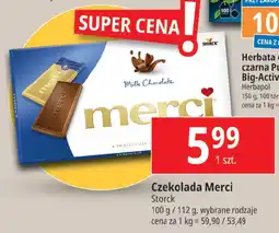 E.Leclerc Czekolada Merci 100 g / 112 g oferta