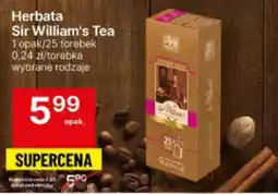 Delikatesy Centrum Herbata Sir William's Tea 25 torebek oferta