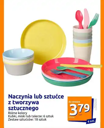 Action Naczynia lub sztućce z tworzywa sztucznego 6szt / 18szt oferta