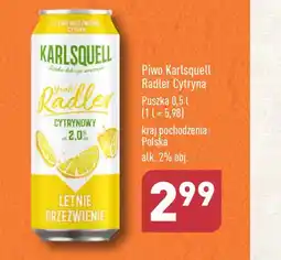 ALDI Piwo Karlsquell Radler Cytryna 0,5 l oferta