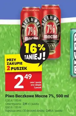 Twój Market Piwo Beczkowe Mocne 7%, 500 ml oferta