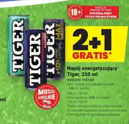 Twój Market Napój energetyzujący Tiger, 250 ml oferta