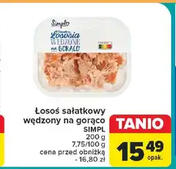 Carrefour Łosoś sałatkowy wędzony na gorąco SIMPL 200 g oferta
