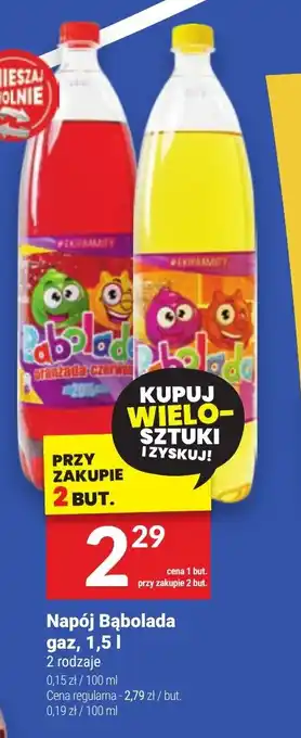 Twój Market Napój Bąbolada gaz, 1,5 l oferta