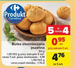 Carrefour Bułka ziemniaczana pszenna 80 g oferta
