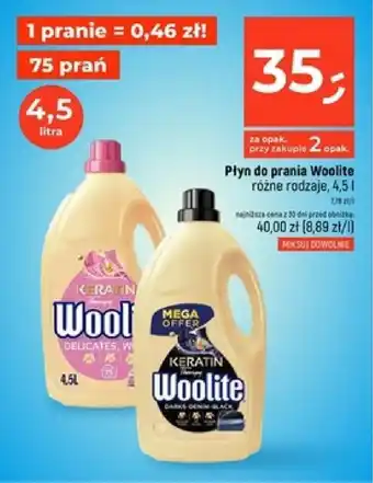 Dealz Płyn do prania Woolite 4,5 l oferta