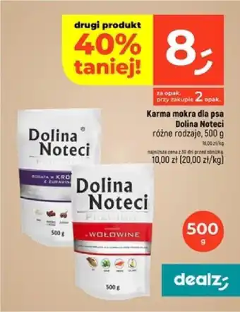 Dealz Karma mokra dla psa Dolina Noteci 500 g oferta