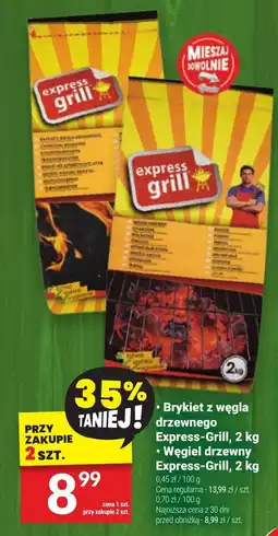 Brykiet z węgla drzewnego/Express-Grill, 2 kg/Węgiel drzewny Express-Grill, 2 kg