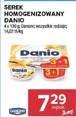 Stokrotka SEREK HOMOGENIZOWANY DANIO 4 x 130 g; Danone oferta