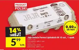 Twój Market Jaja świeże Ferma Lipińskich M 10 szt., 1 opak. oferta