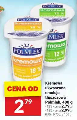 Kremowa ukwaszona emulsja tłuszczowa Polmlek, 400 g