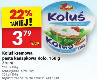 Twój Market Koluś kremowa pasta kanapkowa Koło, 150 g oferta
