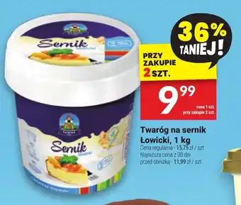 Twój Market Twaróg na sernik Łowicki, 1 kg oferta