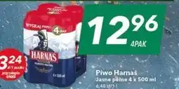Lewiatan Harnaś Piwo jasne pełne 4 x 500 ml oferta