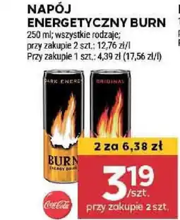 Stokrotka NAPÓJ ENERGETYCZNY BURN 250 ml oferta