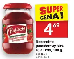 Twój Market Koncentrat pomidorowy 30% Pudliszki, 190 g oferta
