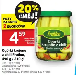 Twój Market Ogórki krojone z chili Frutico, 490 g / 310 g oferta