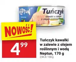 Twój Market Tuńczyk kawałki w zalewie z olejem roślinnym i wodą Neptun, 170 g oferta