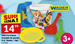 PAW Psi Patrol komplet do piasku 6 el. Wader, 1 kpl.