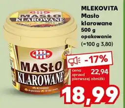 Kaufland MLEKOVITA Masło klarowane 500g oferta